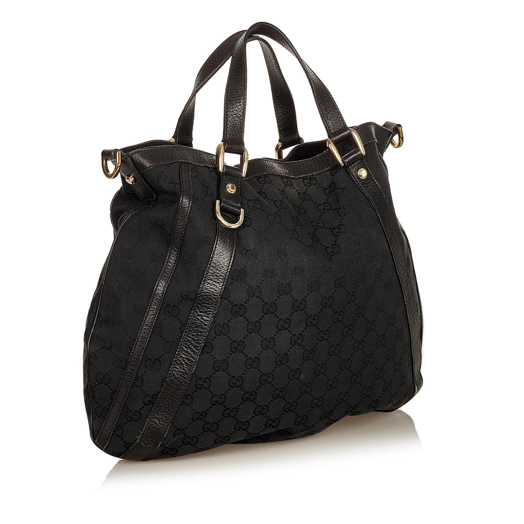 Gucci Gucci Canvas Abbey Convertible Satchel (SHG-25656)