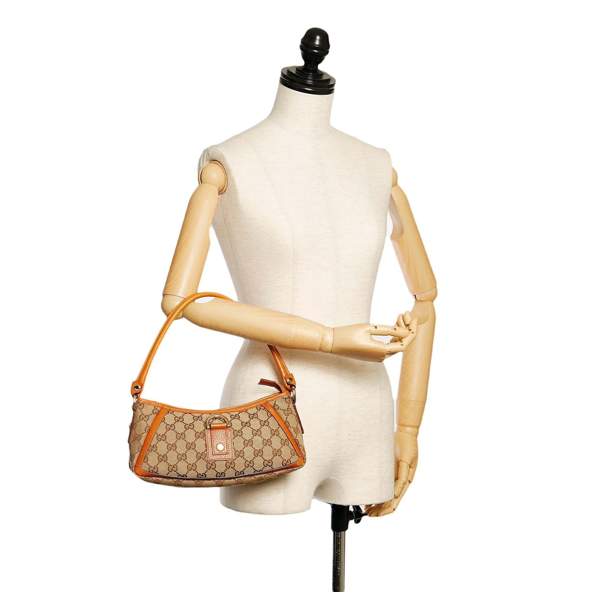 Gucci Gucci Canvas Abbey D-Ring Baguette (SHG-29430)