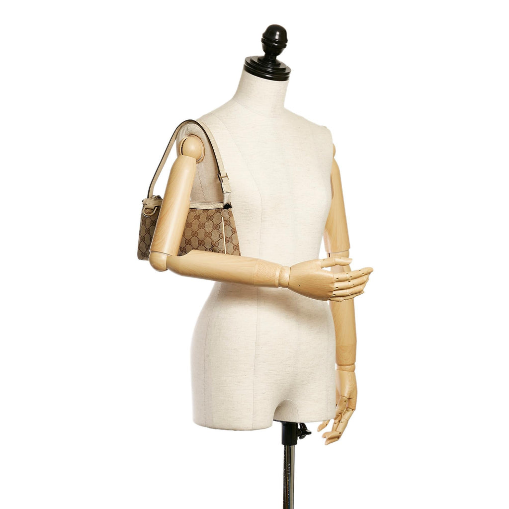 Gucci Gucci Canvas Abbey D-Ring Baguette (SHG-33038)