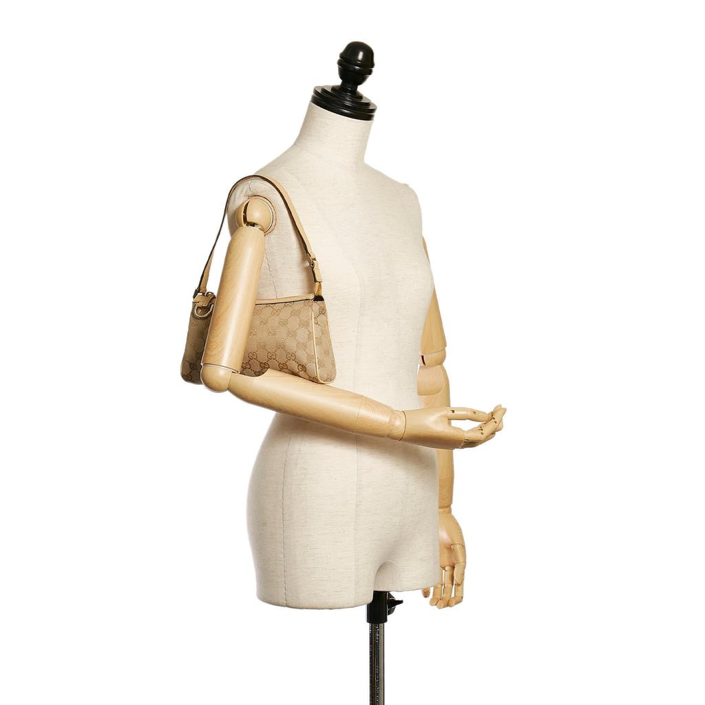 Gucci Gucci Canvas Abbey D-Ring Baguette (SHG-33770)