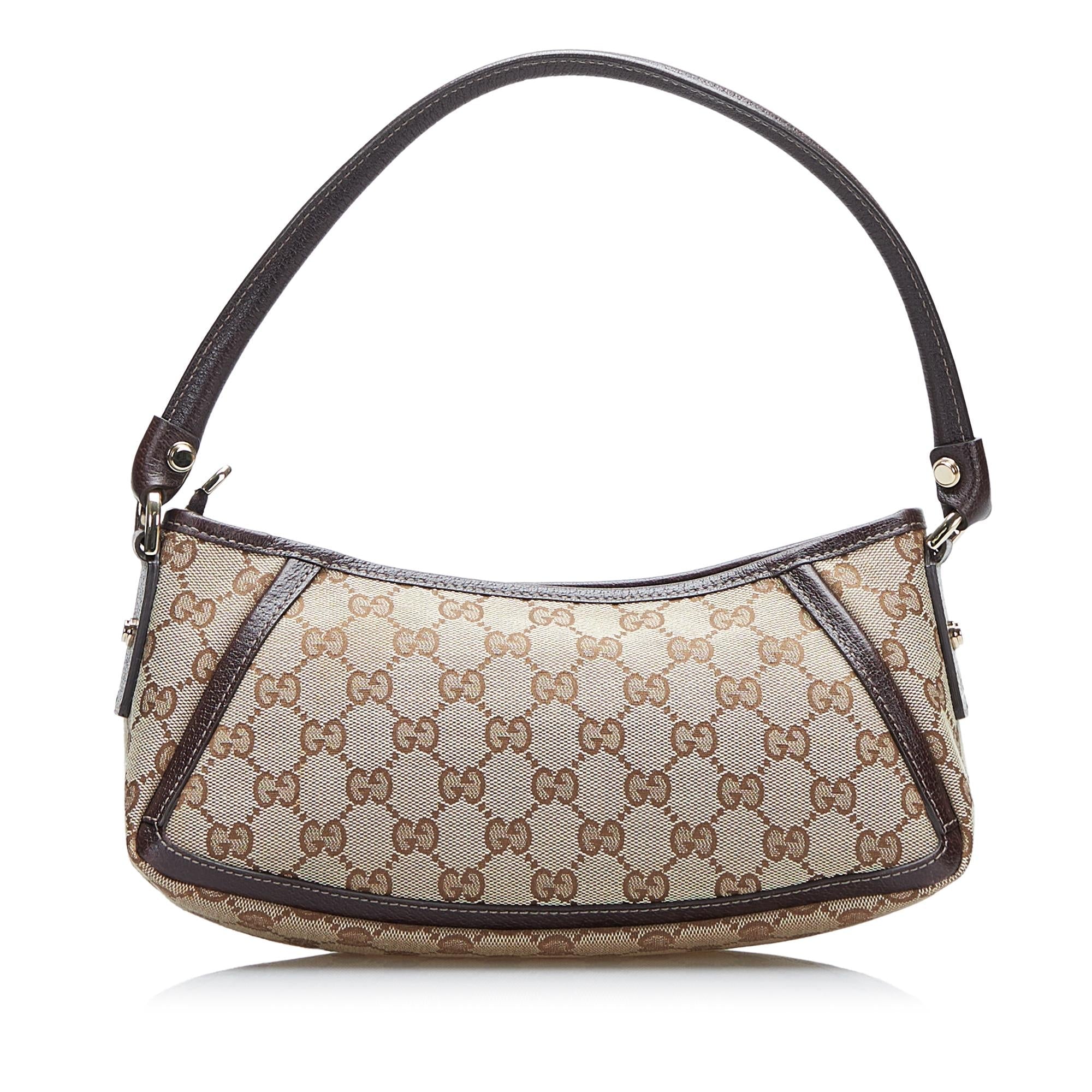 Gucci GG Canvas Abbey D-Ring Baguette (SHG-fGjZS8)