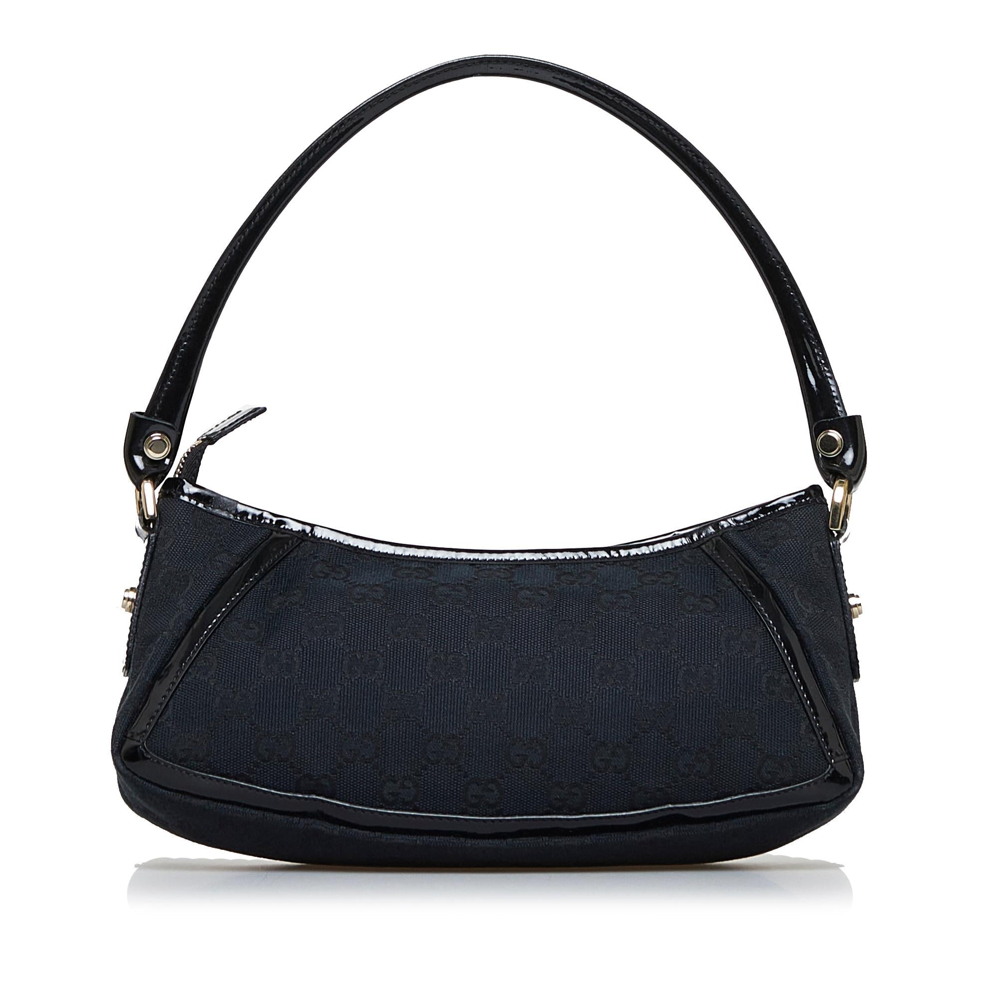 Gucci GG Canvas Abbey D-Ring Baguette (SHG-WSFJfB)