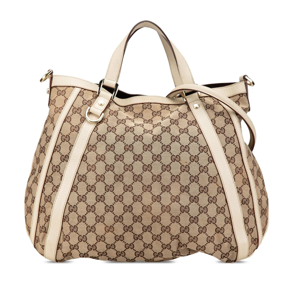 Gucci GG Canvas Abbey D Ring Convertible Satchel