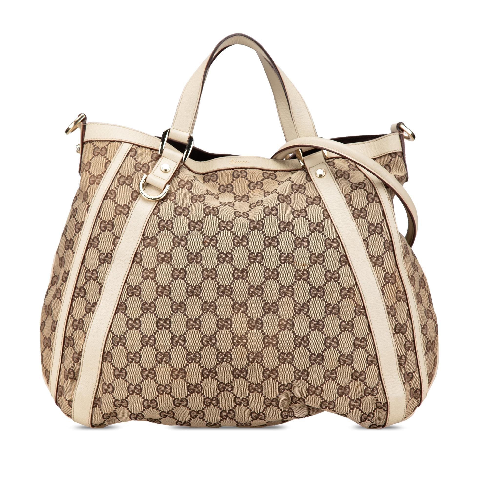 Gucci GG Canvas Abbey D Ring Convertible Satchel