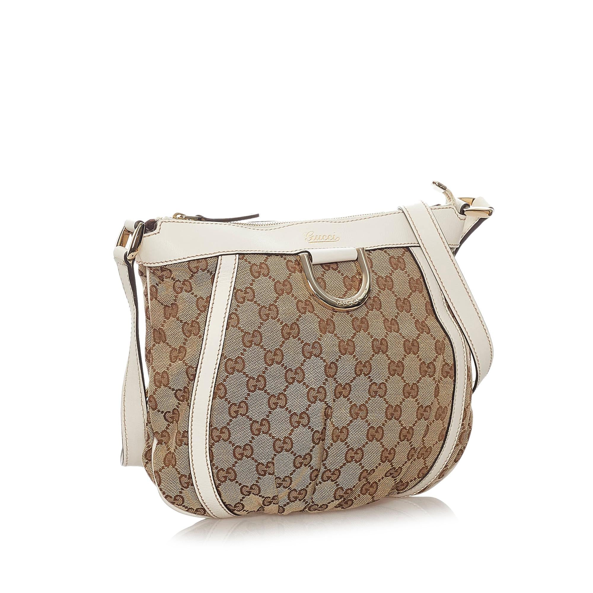 Gucci Gucci Canvas Abbey D-Ring Crossbody Bag (SHG-27900)