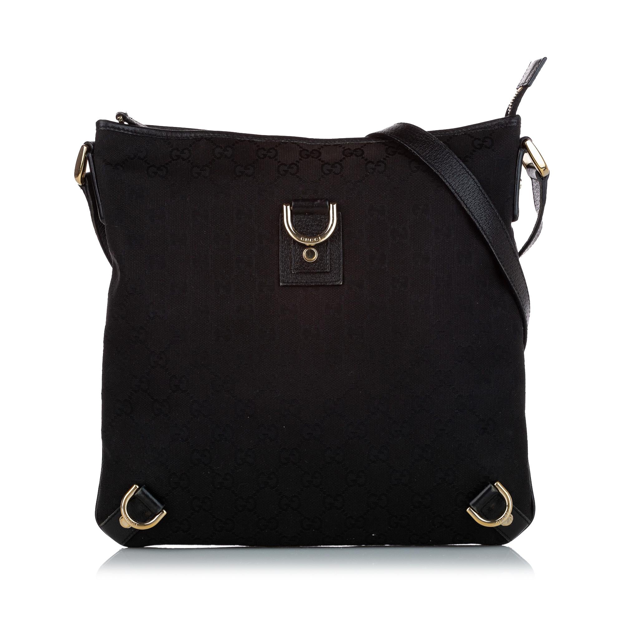 Gucci Gucci Canvas Abbey D-Ring Crossbody Bag (SHG-28063)