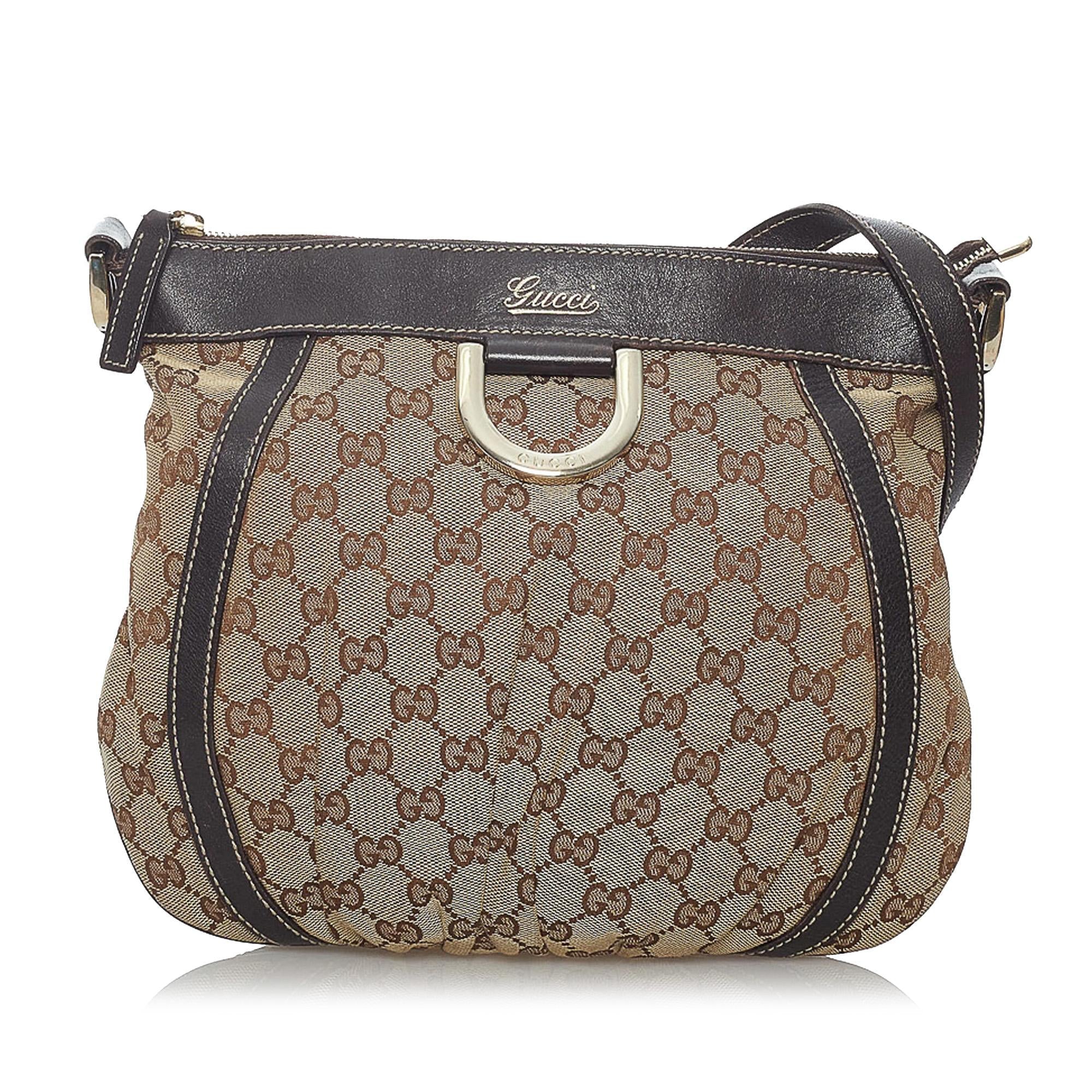 Gucci Gucci Canvas Abbey D-Ring Crossbody Bag (SHG-29469)