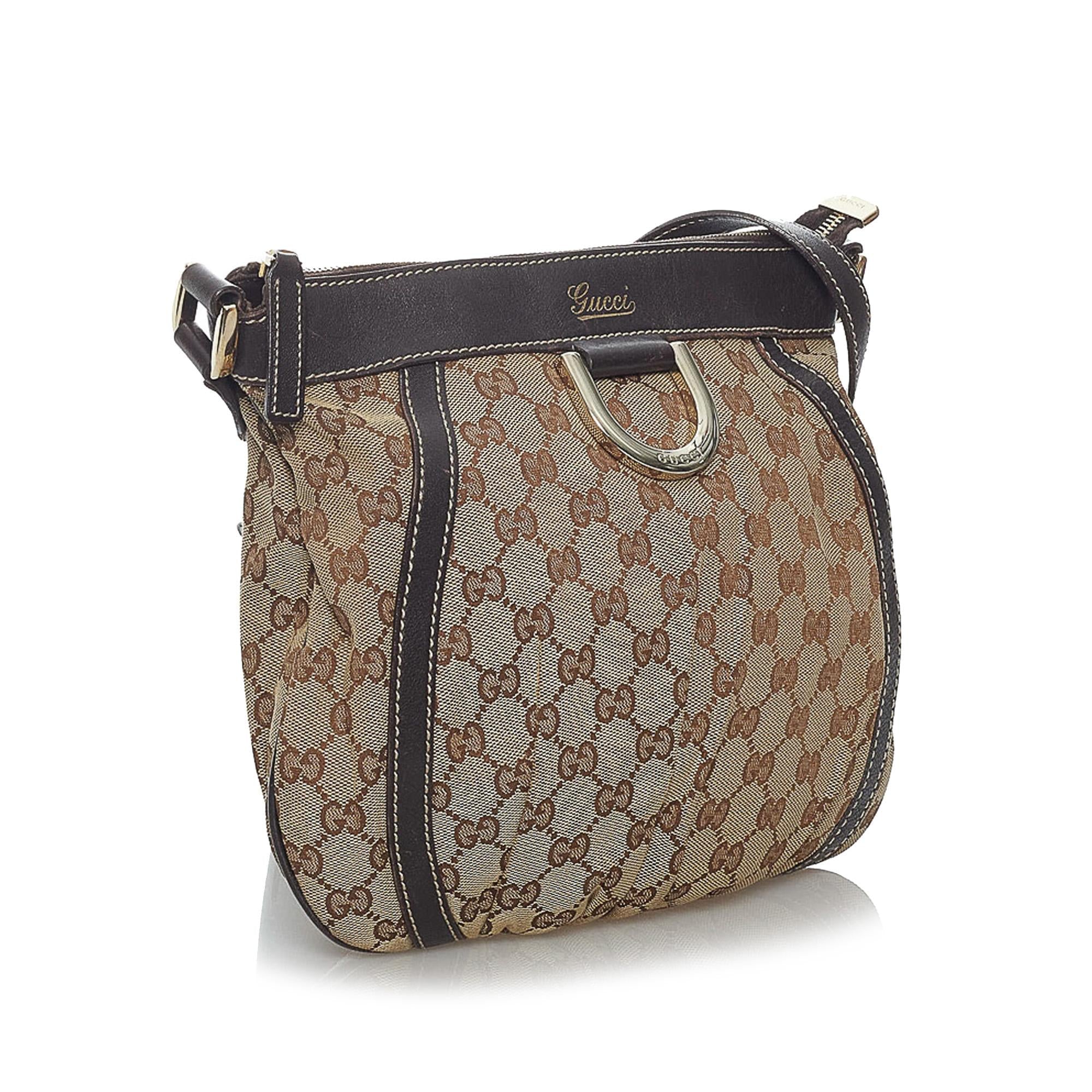 Gucci Gucci Canvas Abbey D-Ring Crossbody Bag (SHG-29469)
