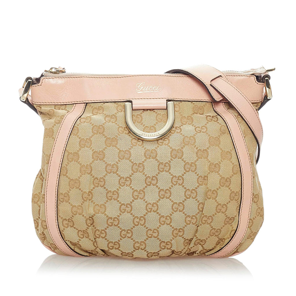 Gucci Gucci Canvas Abbey D-Ring Crossbody Bag (SHG-32404)