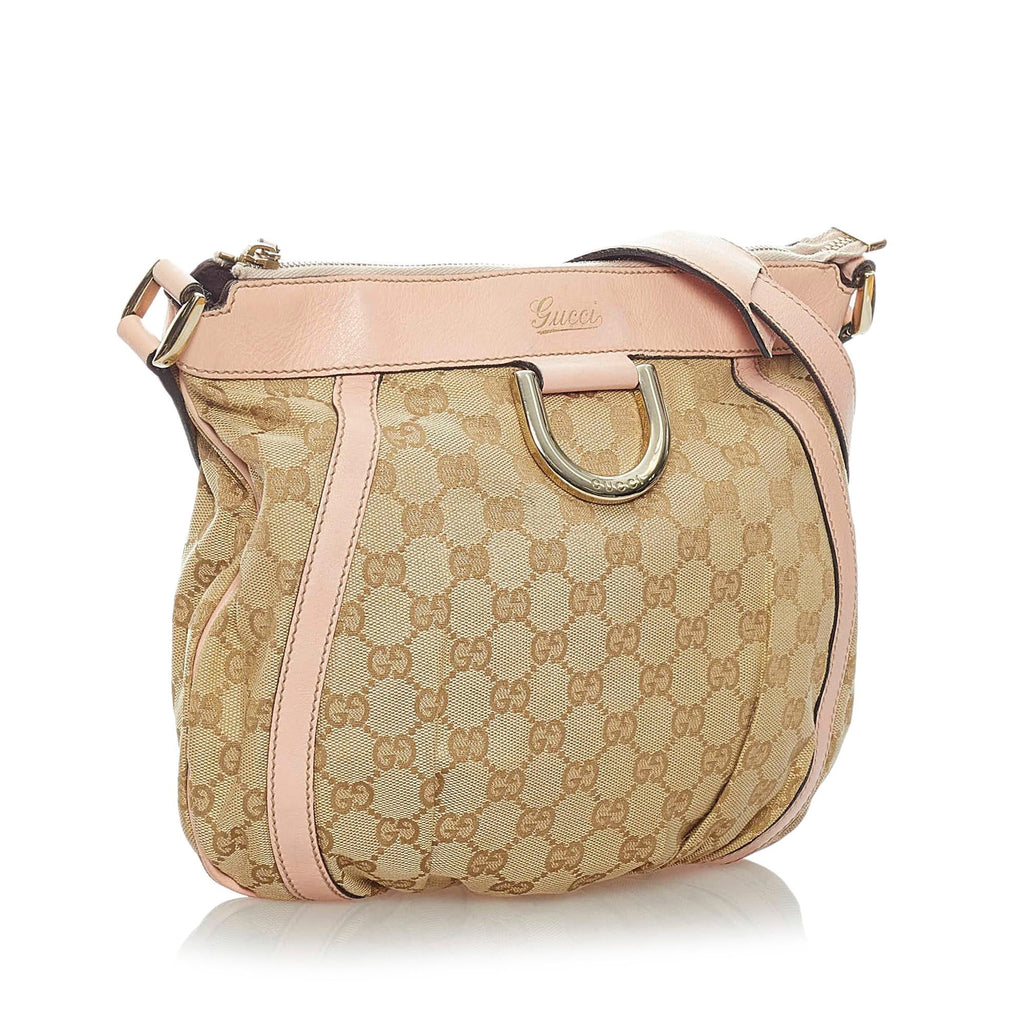 Gucci Gucci Canvas Abbey D-Ring Crossbody Bag (SHG-32404)