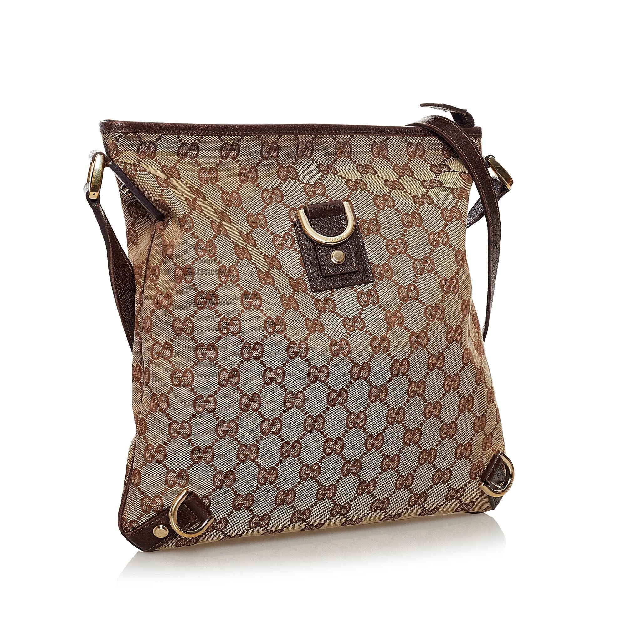 Gucci Gucci Canvas Abbey D-Ring Crossbody Bag (SHG-32579)