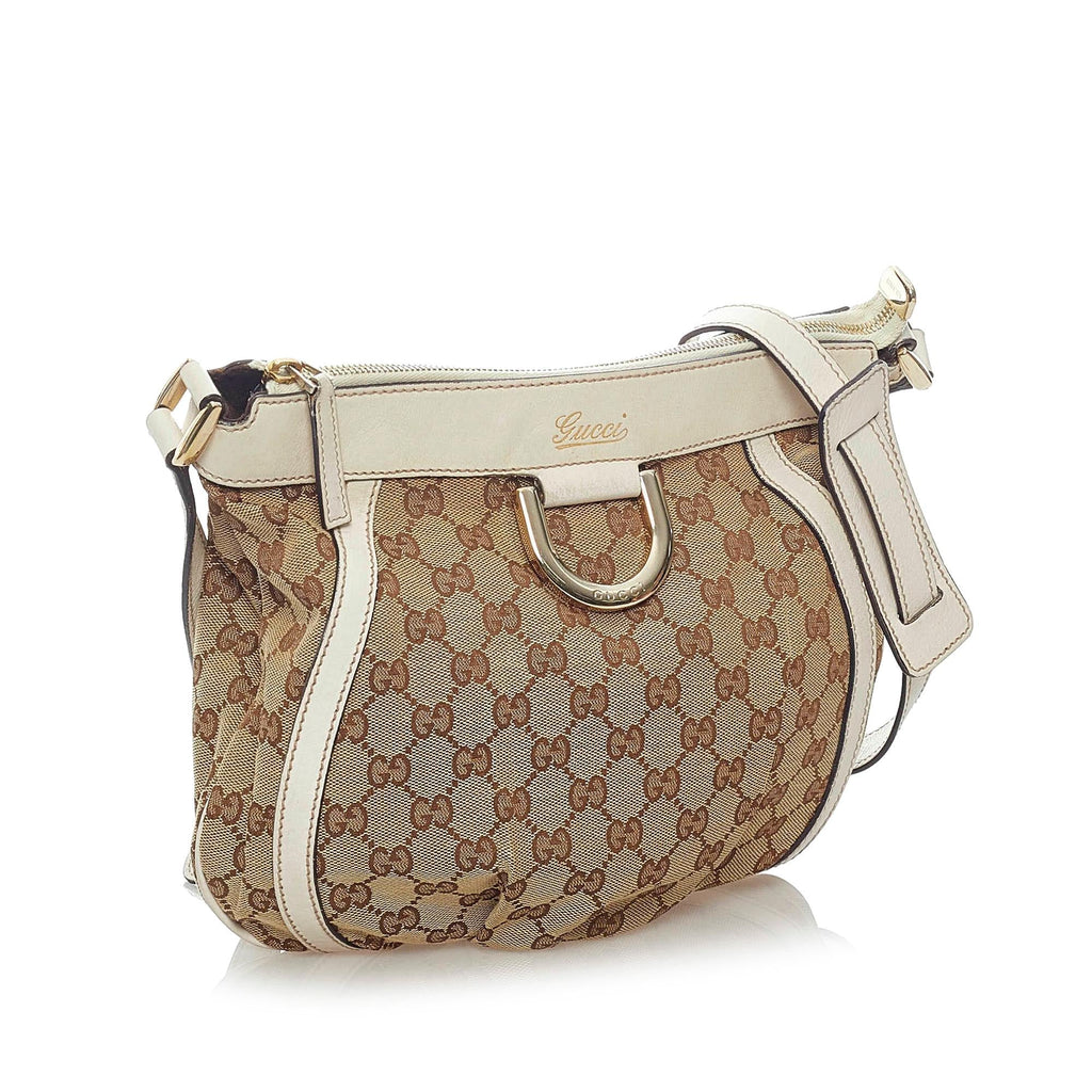 Gucci Gucci Canvas Abbey D-Ring Crossbody Bag (SHG-33207)