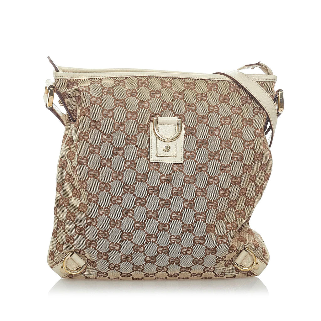 Gucci Gucci Canvas Abbey D-Ring Crossbody Bag (SHG-33500)