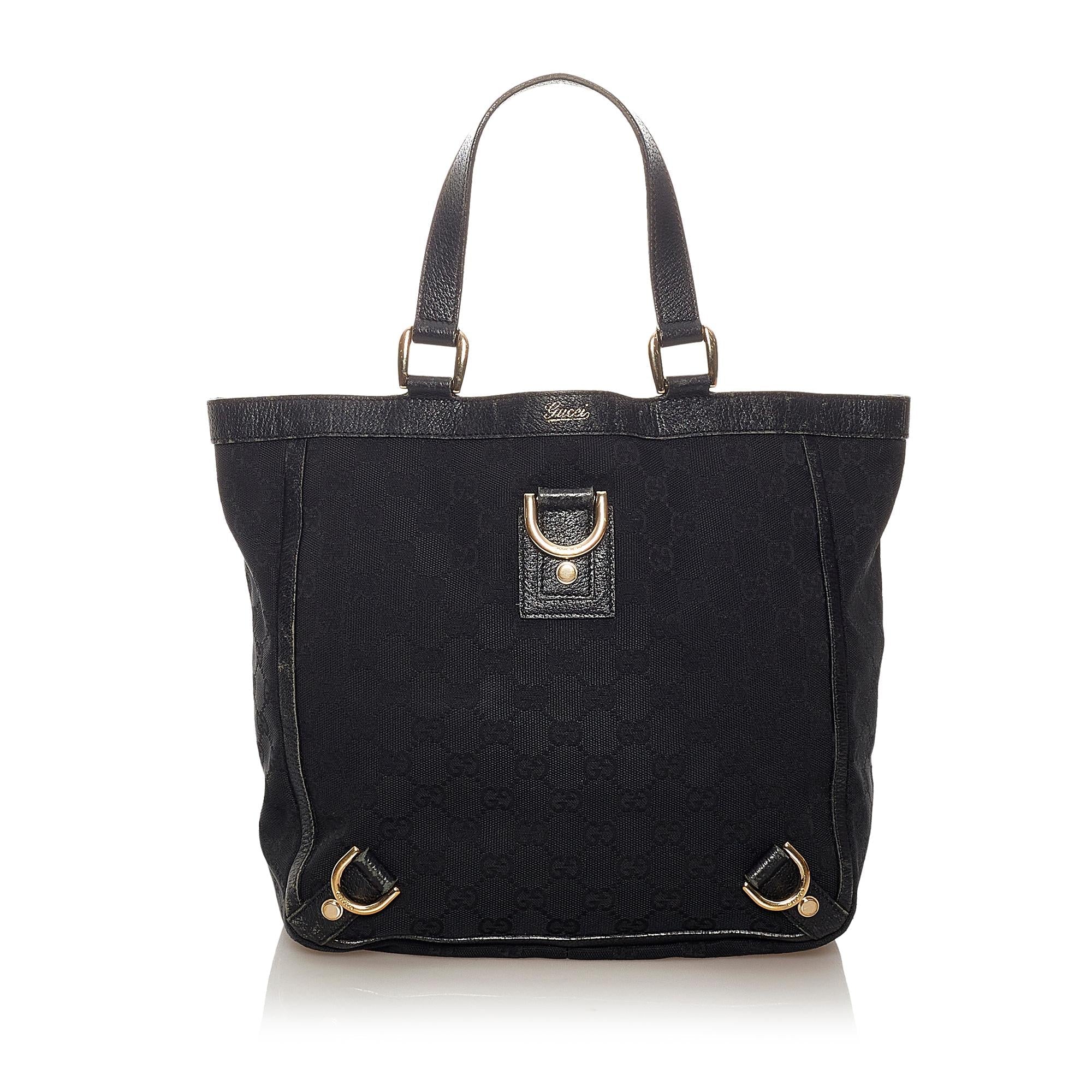 Gucci Gucci Canvas Abbey D-Ring Handbag (SHG-27363)