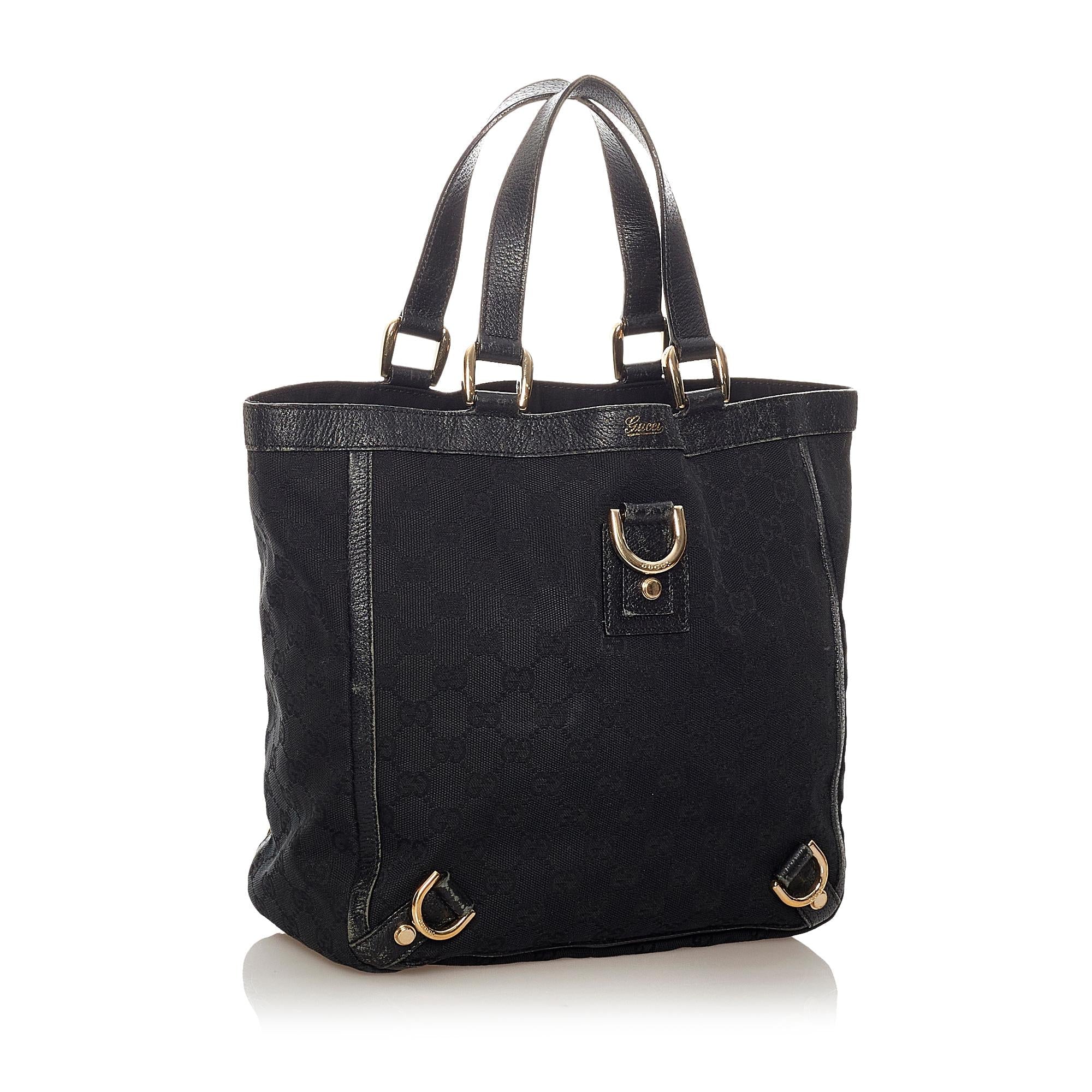 Gucci Gucci Canvas Abbey D-Ring Handbag (SHG-27363)
