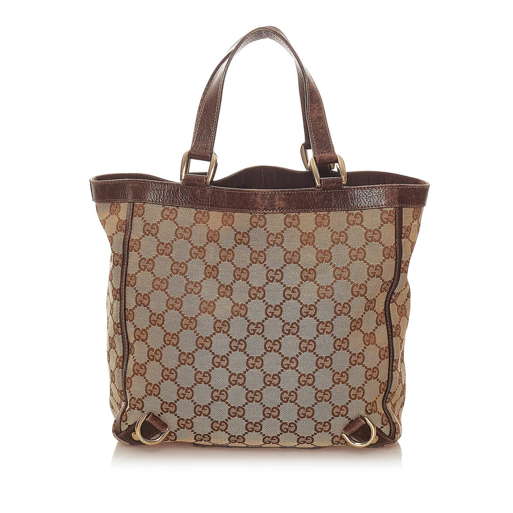 Gucci Gucci Canvas Abbey D-Ring Handbag (SHG-28190)