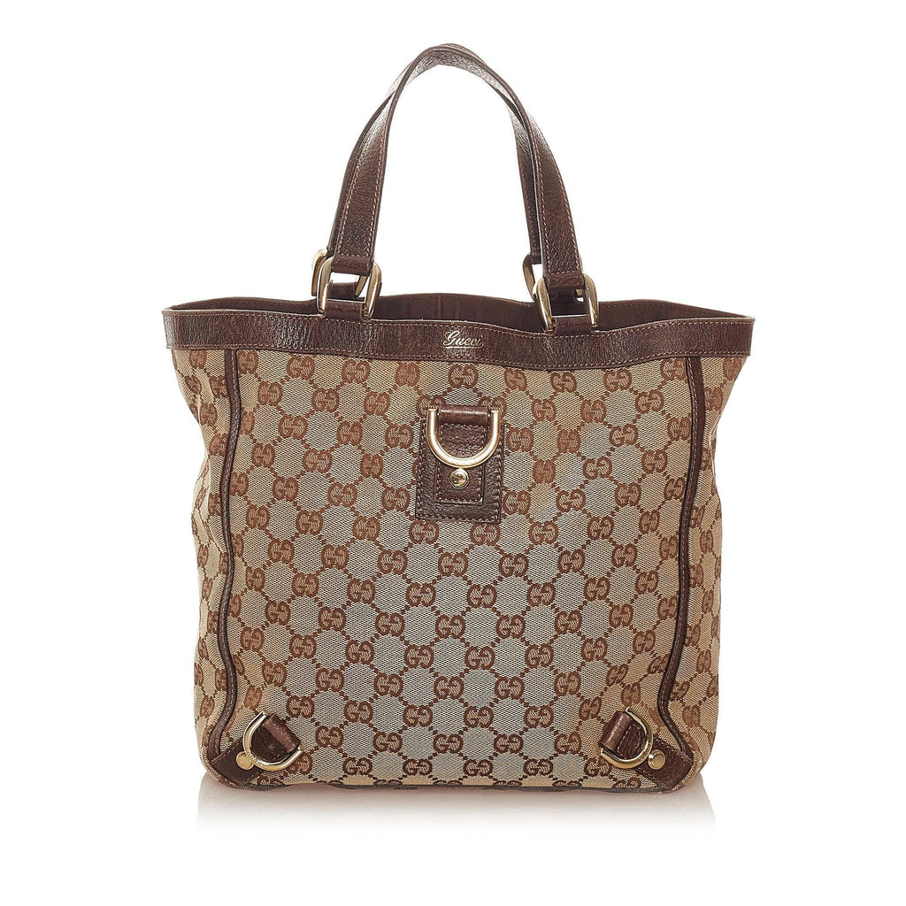 Gucci Gucci Canvas Abbey D-Ring Handbag (SHG-28190)