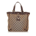 Gucci Gucci Canvas Abbey D-Ring Handbag (SHG-28190)