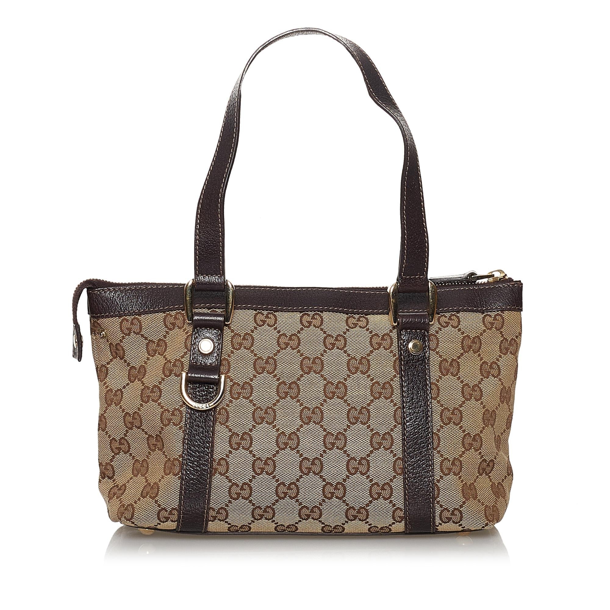 Gucci Gucci Canvas Abbey D-Ring Handbag (SHG-29791)
