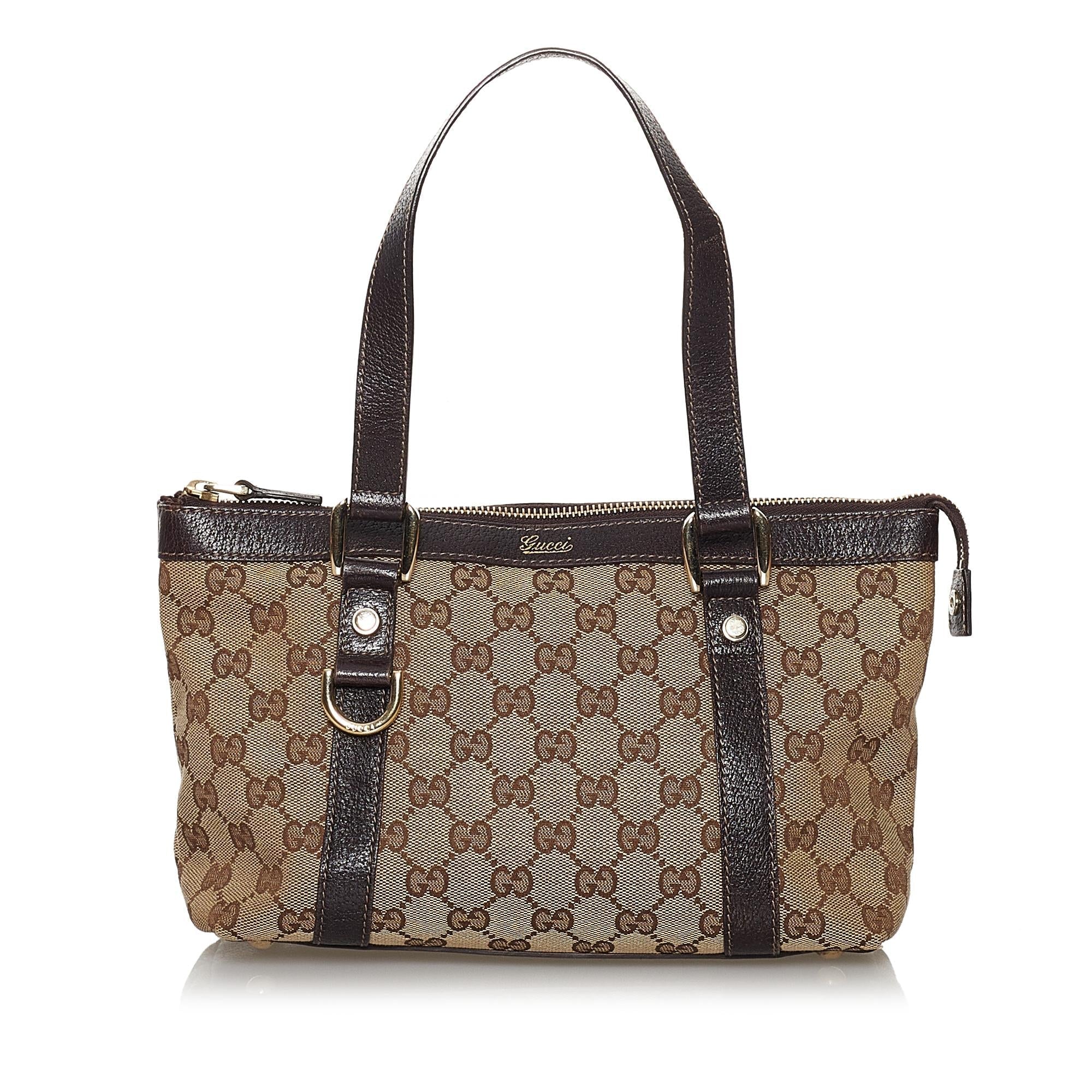 Gucci Gucci Canvas Abbey D-Ring Handbag (SHG-29791)