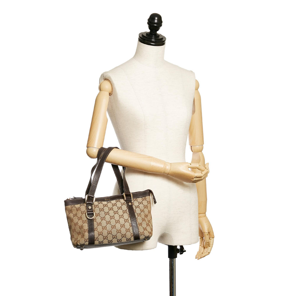 Gucci Gucci Canvas Abbey D-Ring Handbag (SHG-29791)