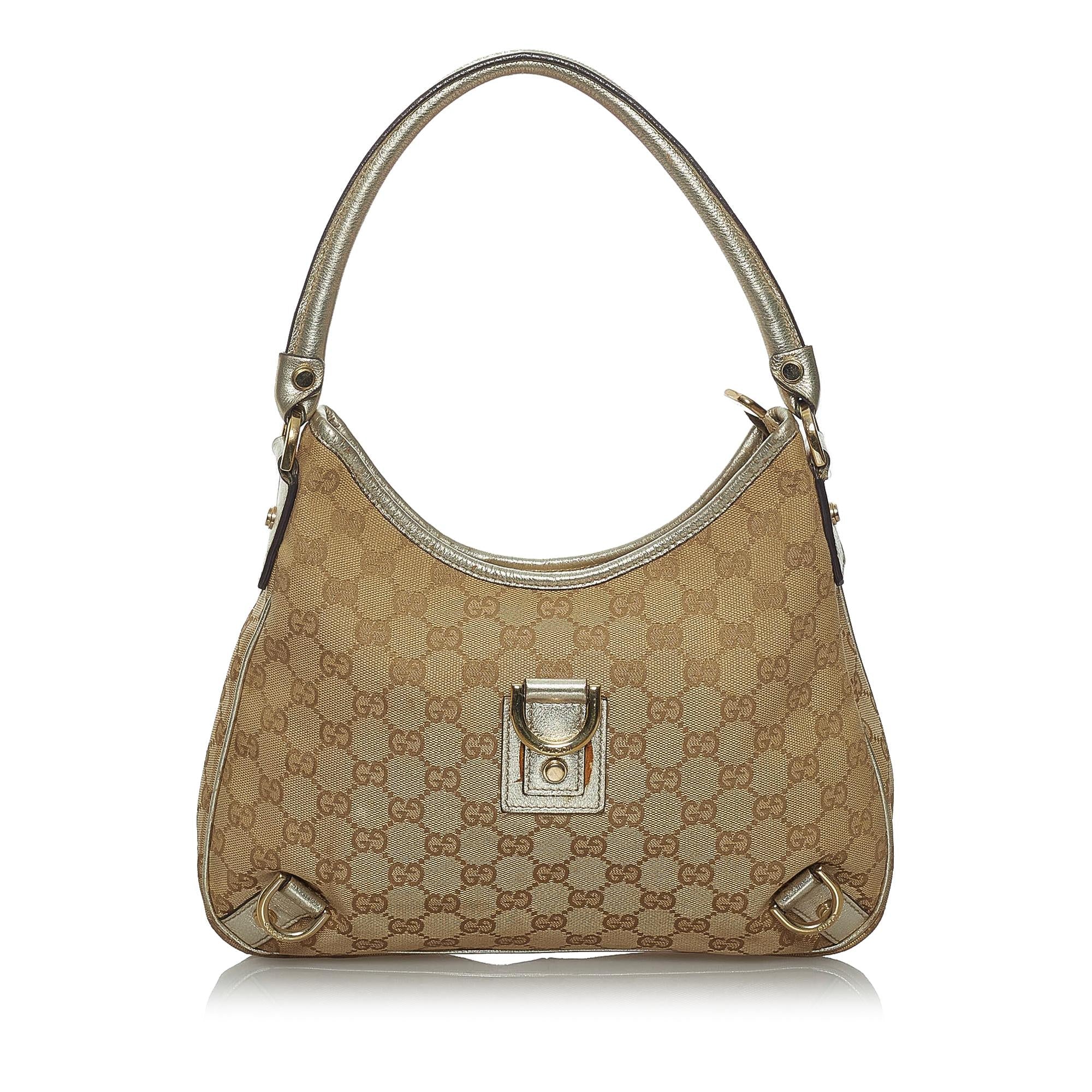 Gucci Gucci Canvas Abbey D-Ring Handbag (SHG-33715)