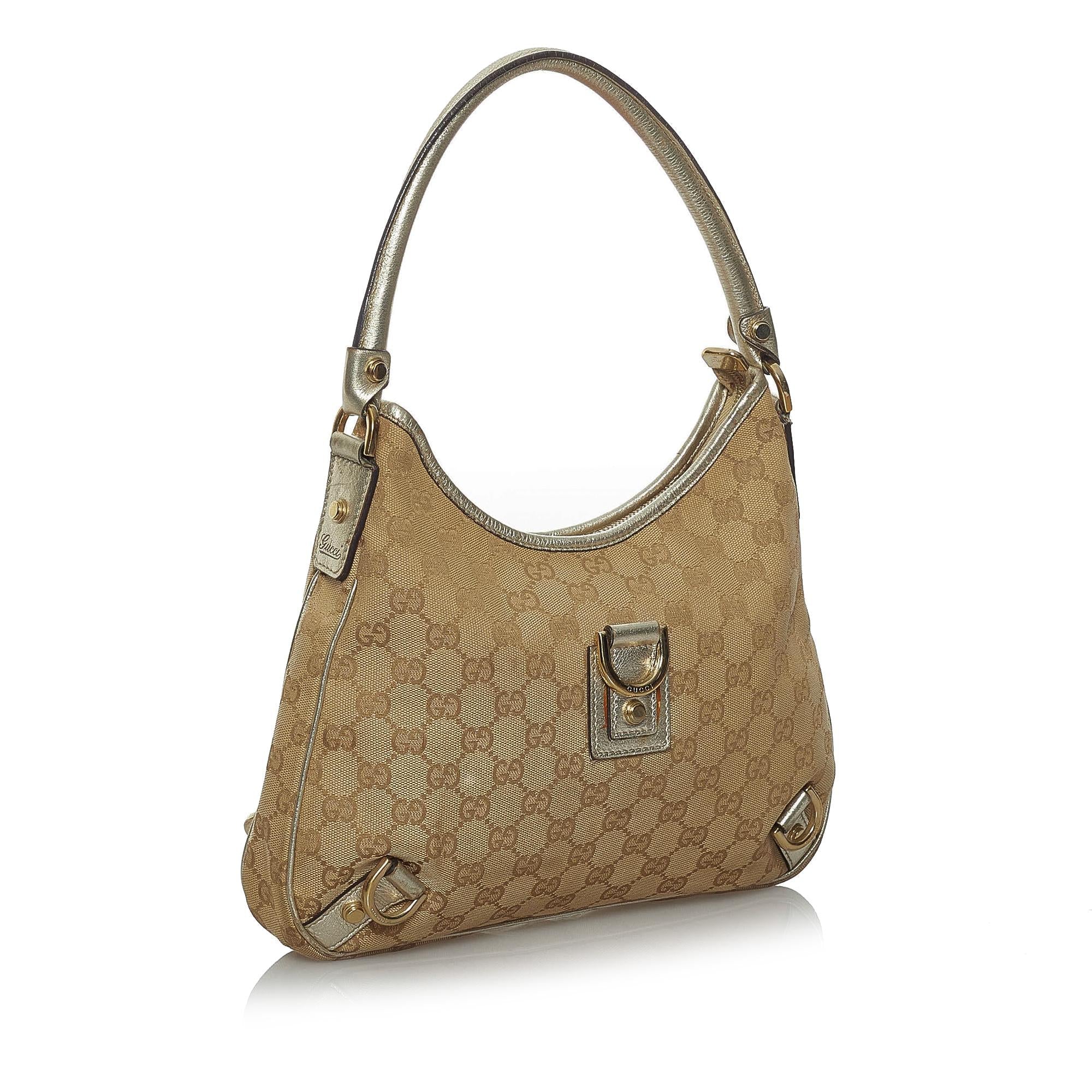 Gucci Gucci Canvas Abbey D-Ring Handbag (SHG-33715)