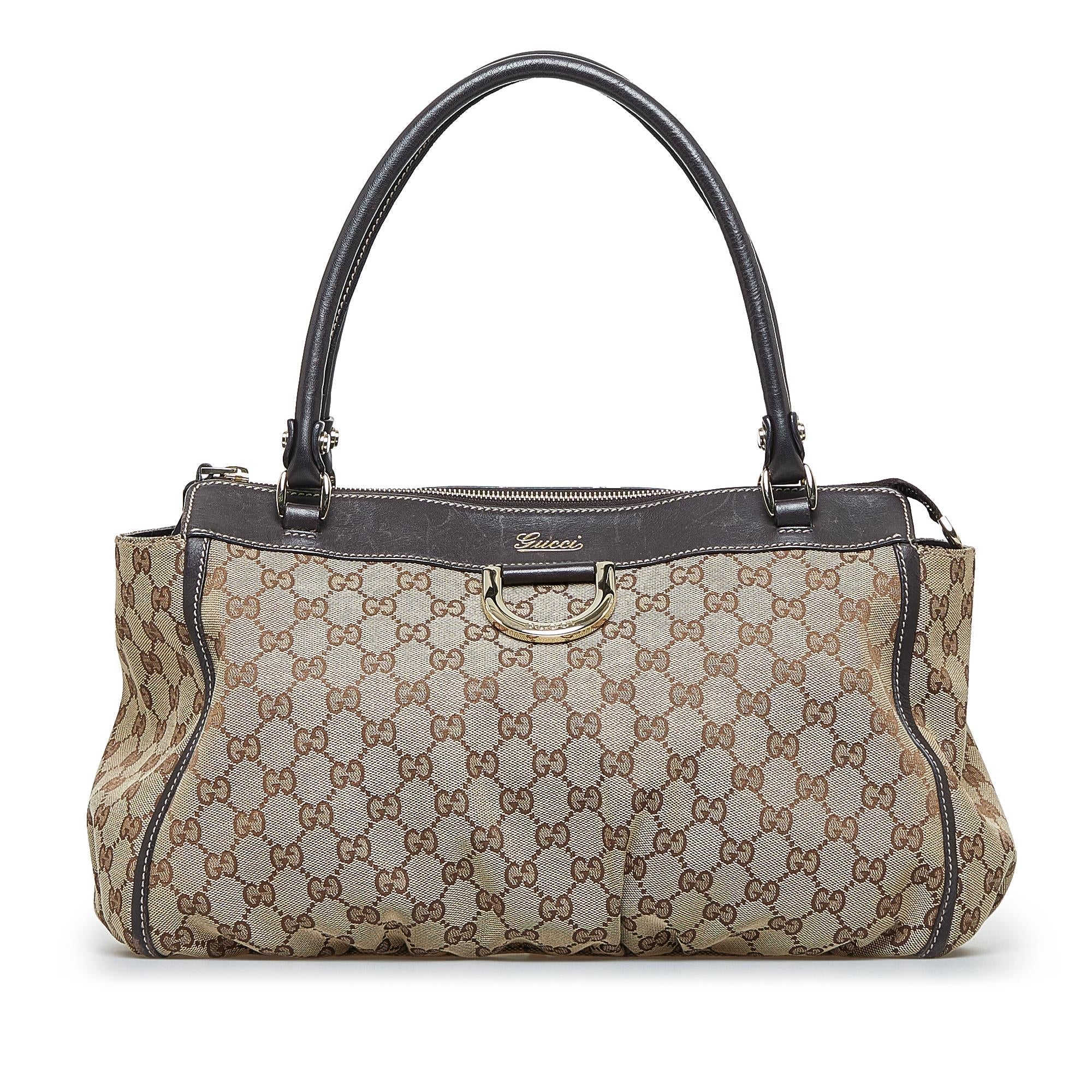 Gucci GG Canvas Abbey D-Ring Handbag (SHG-GWndsi)