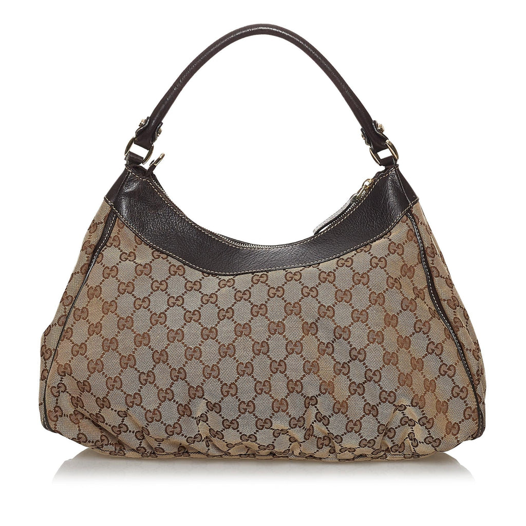 Gucci Gucci Canvas Abbey D-Ring Hobo Bag (SHG-30330)