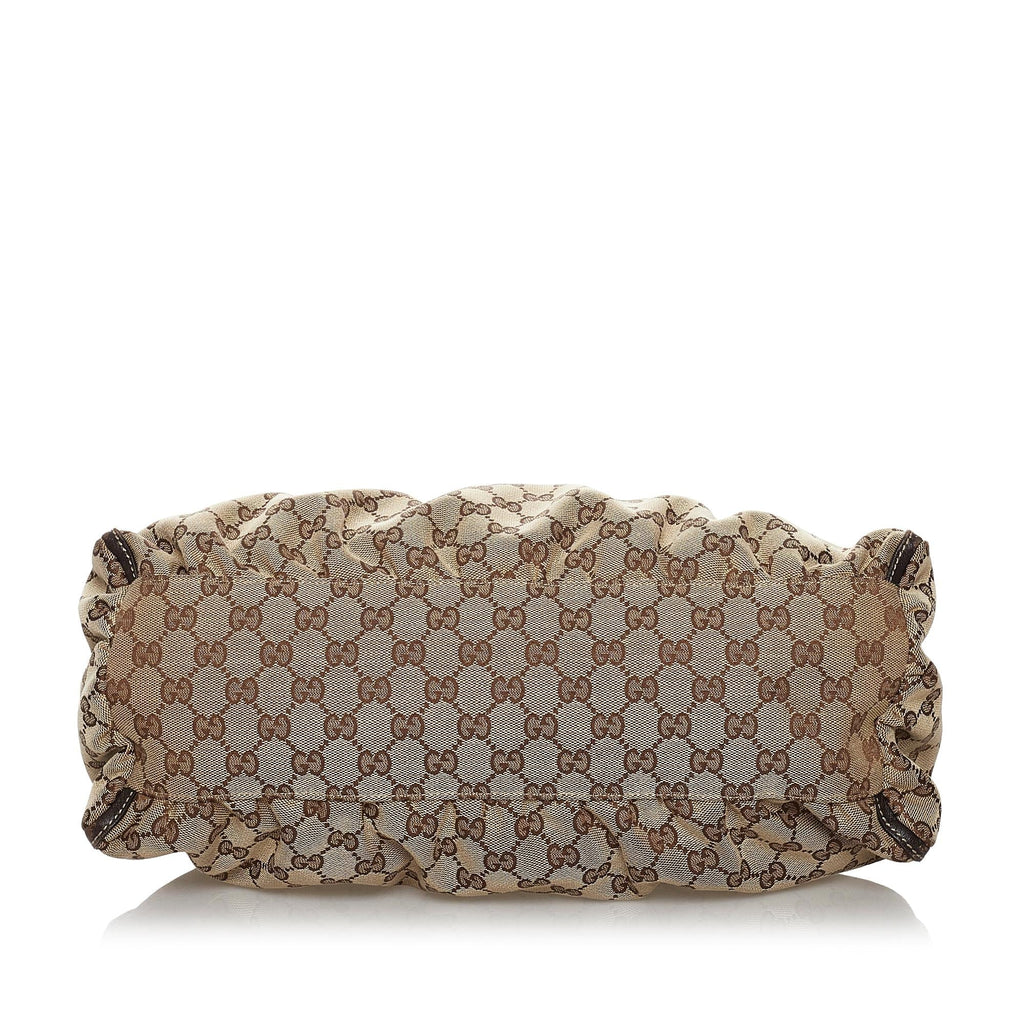 Gucci Gucci Canvas Abbey D-Ring Hobo Bag (SHG-30330)
