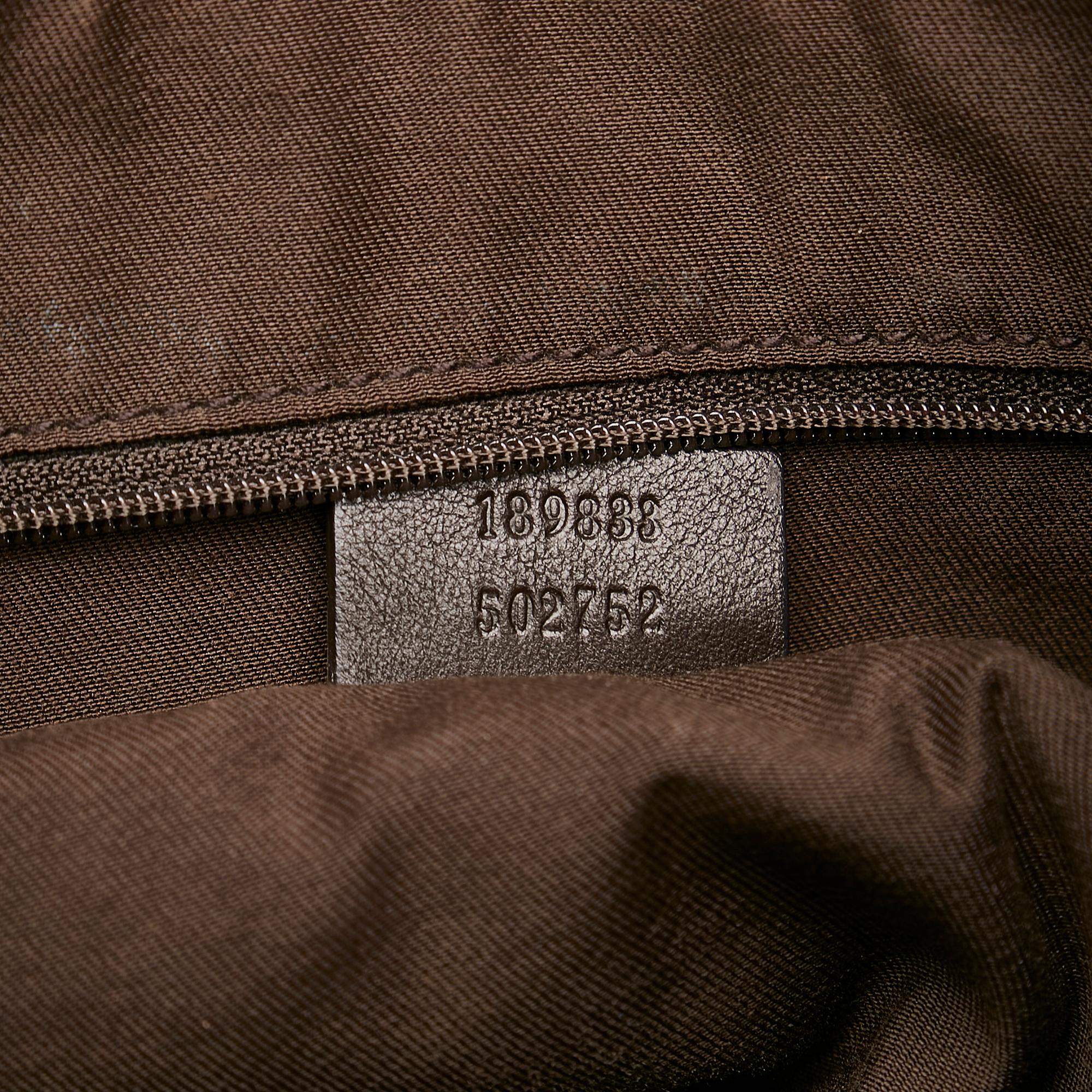 Gucci Gucci Canvas Abbey D-Ring Hobo Bag (SHG-30330)