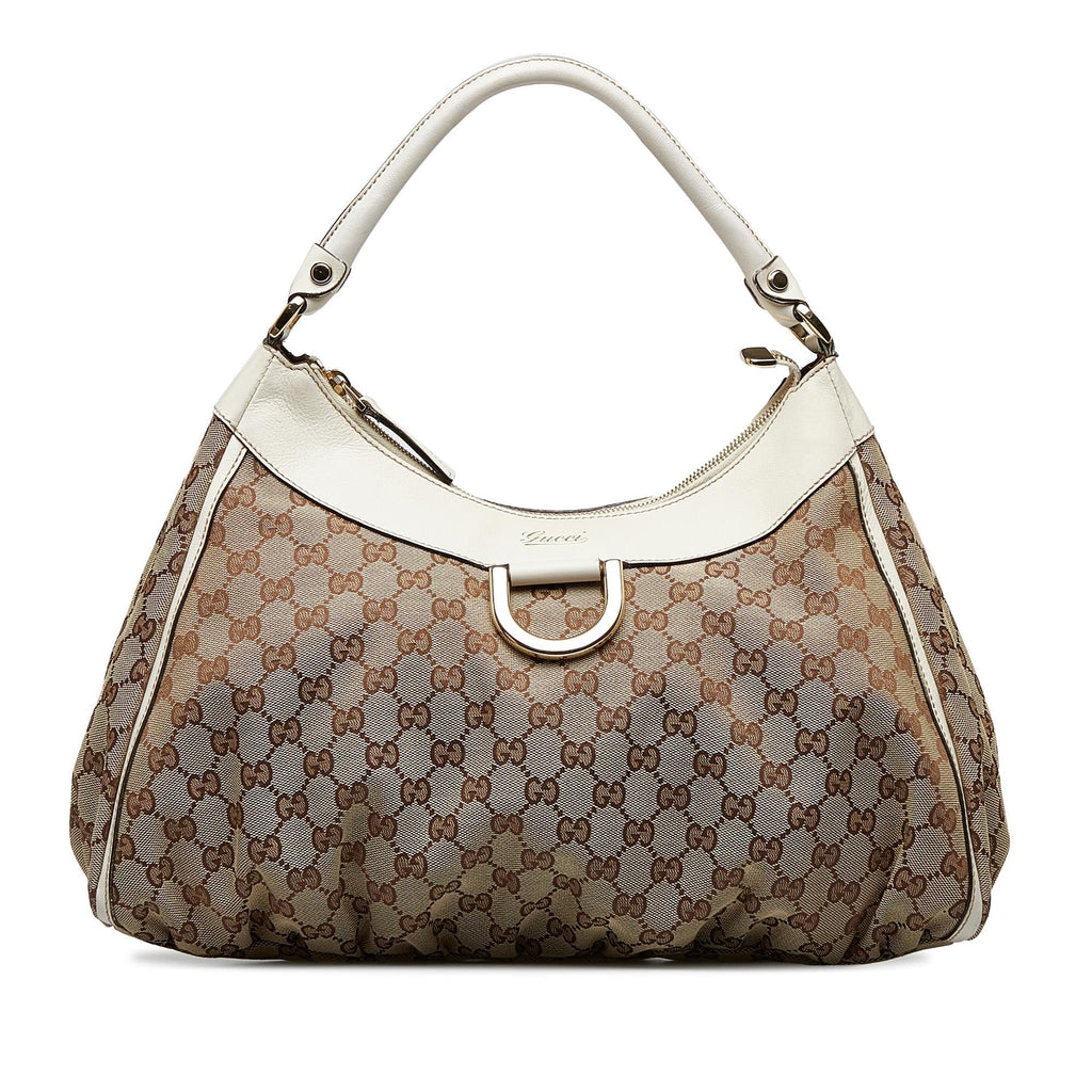 Gucci GG Canvas Abbey D-Ring Hobo (SHG-2f8JeY)