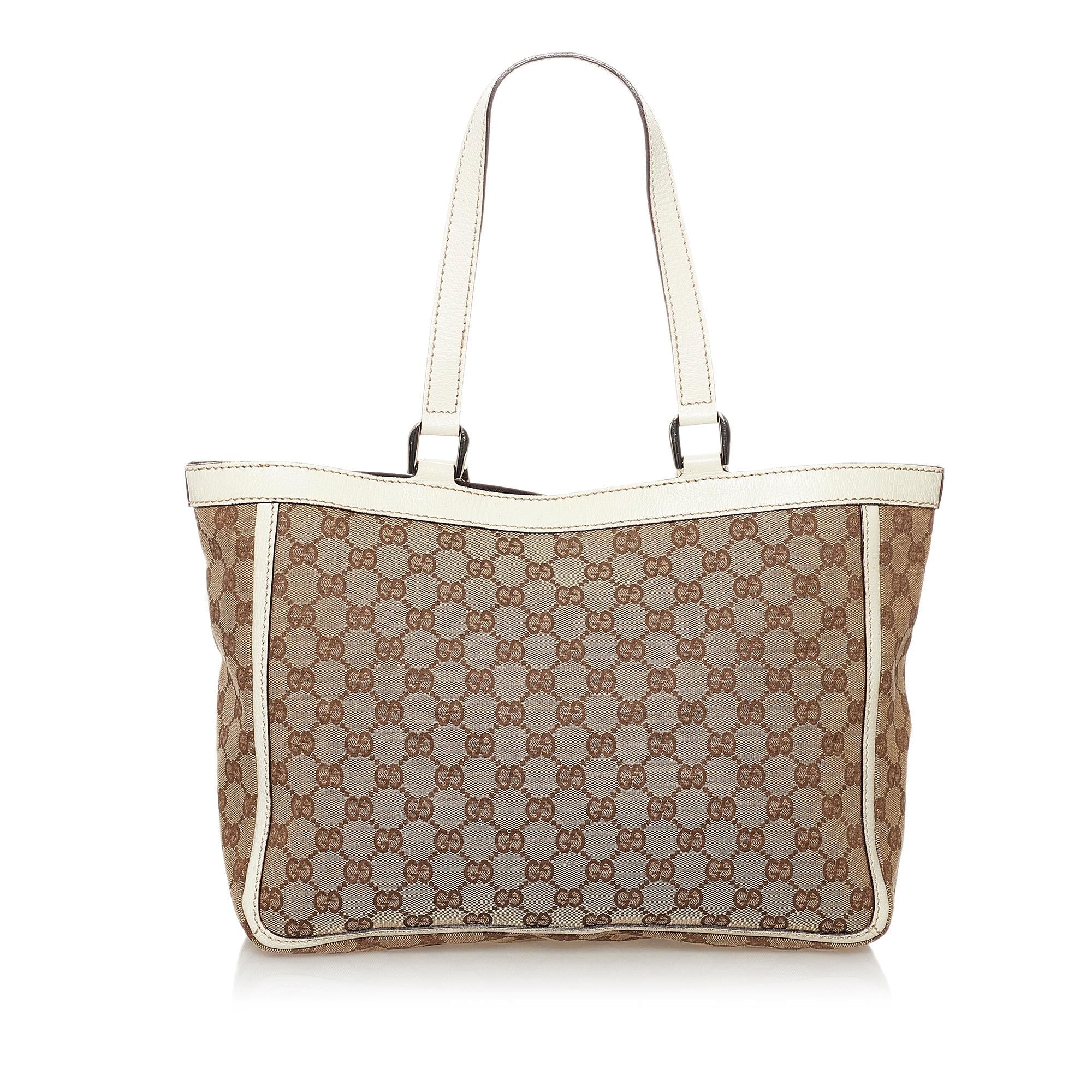 Gucci GG Canvas Abbey D-Ring Pocket Tote Bag (SHG-31348)
