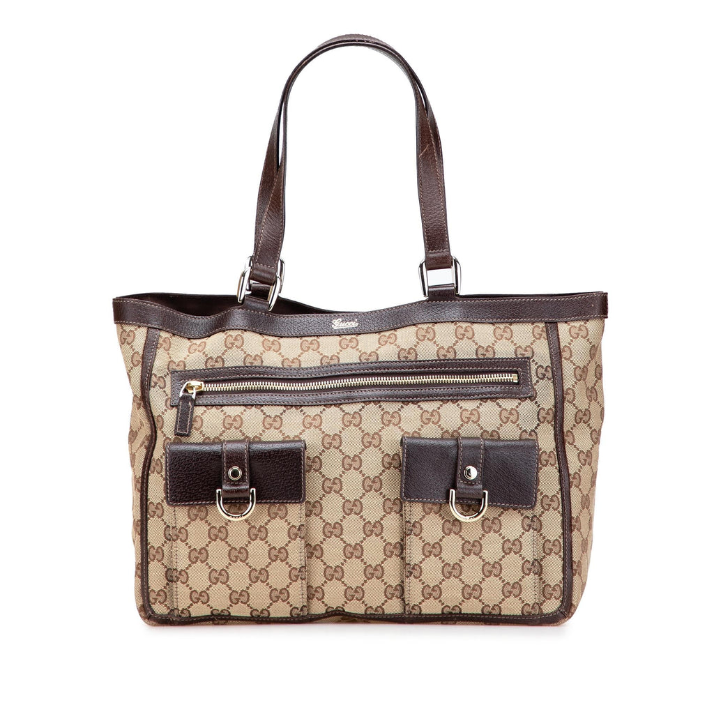 Gucci GG Canvas Abbey D Ring Pocket Tote
