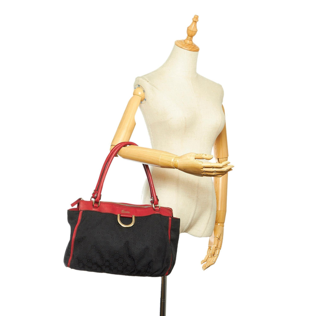 Gucci Gucci Canvas Abbey D-Ring Shoulder Bag (SHG-17438)