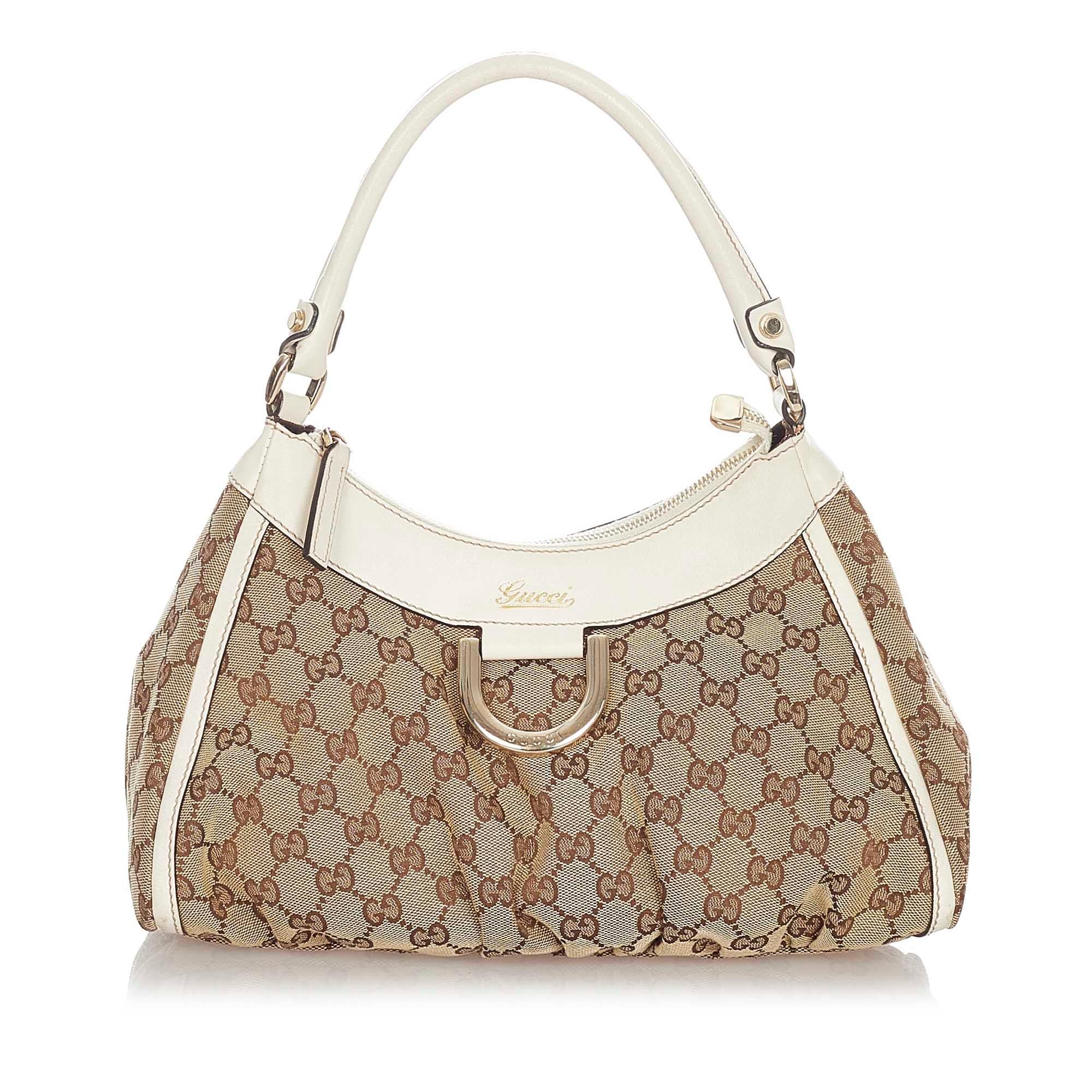 Gucci Gucci Canvas Abbey D-Ring Shoulder Bag (SHG-22689)
