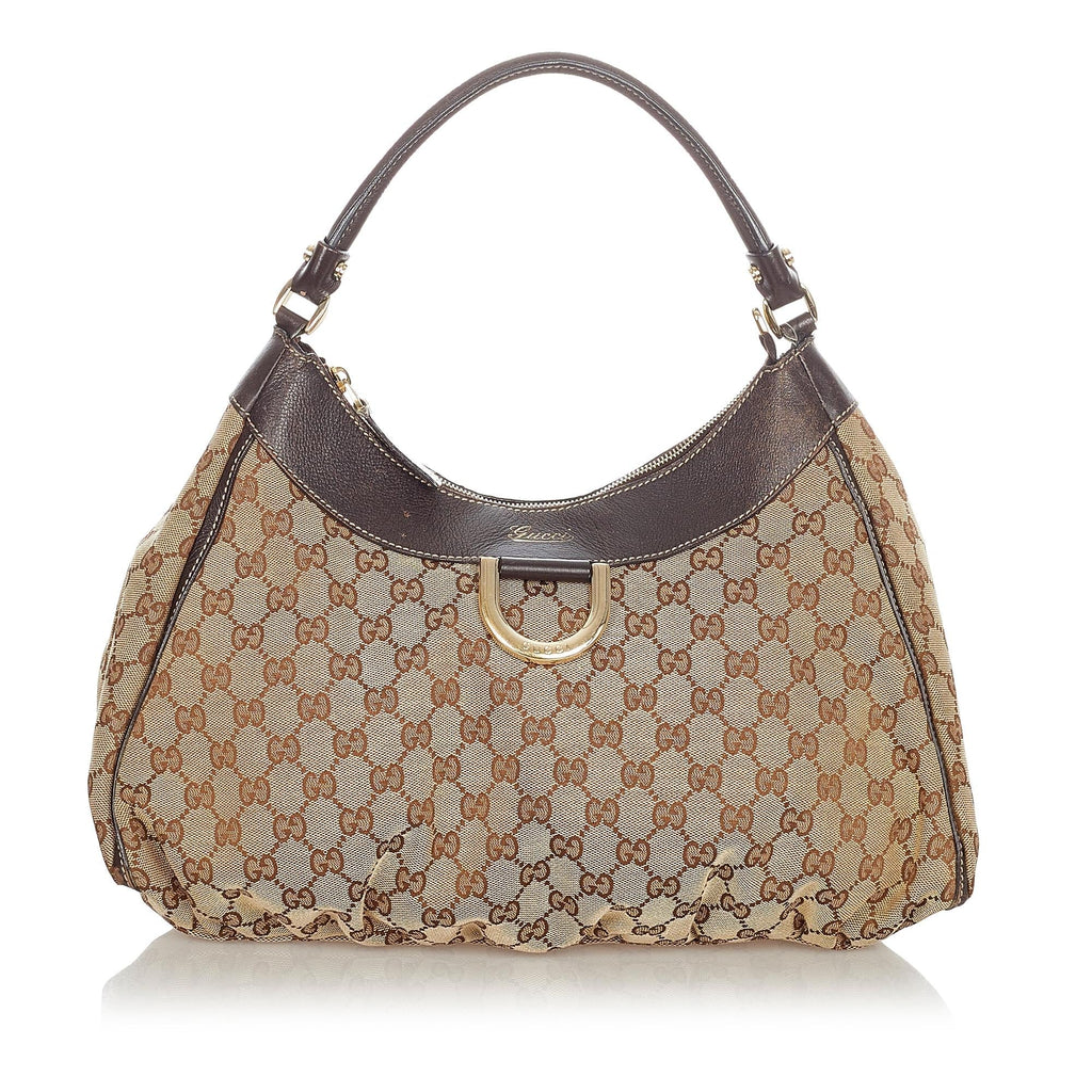 Gucci Gucci Canvas Abbey D-Ring Shoulder Bag (SHG-23487)