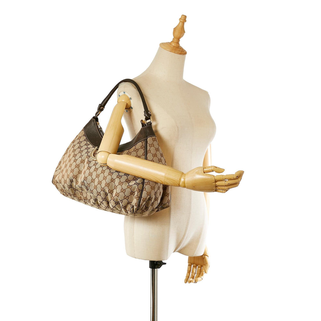 Gucci Gucci Canvas Abbey D-Ring Shoulder Bag (SHG-23487)