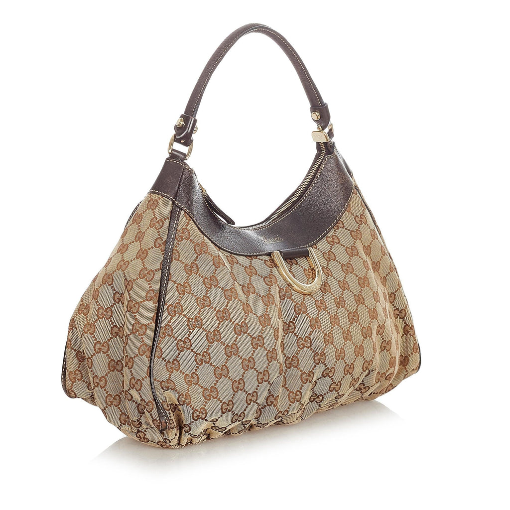 Gucci Gucci Canvas Abbey D-Ring Shoulder Bag (SHG-23487)