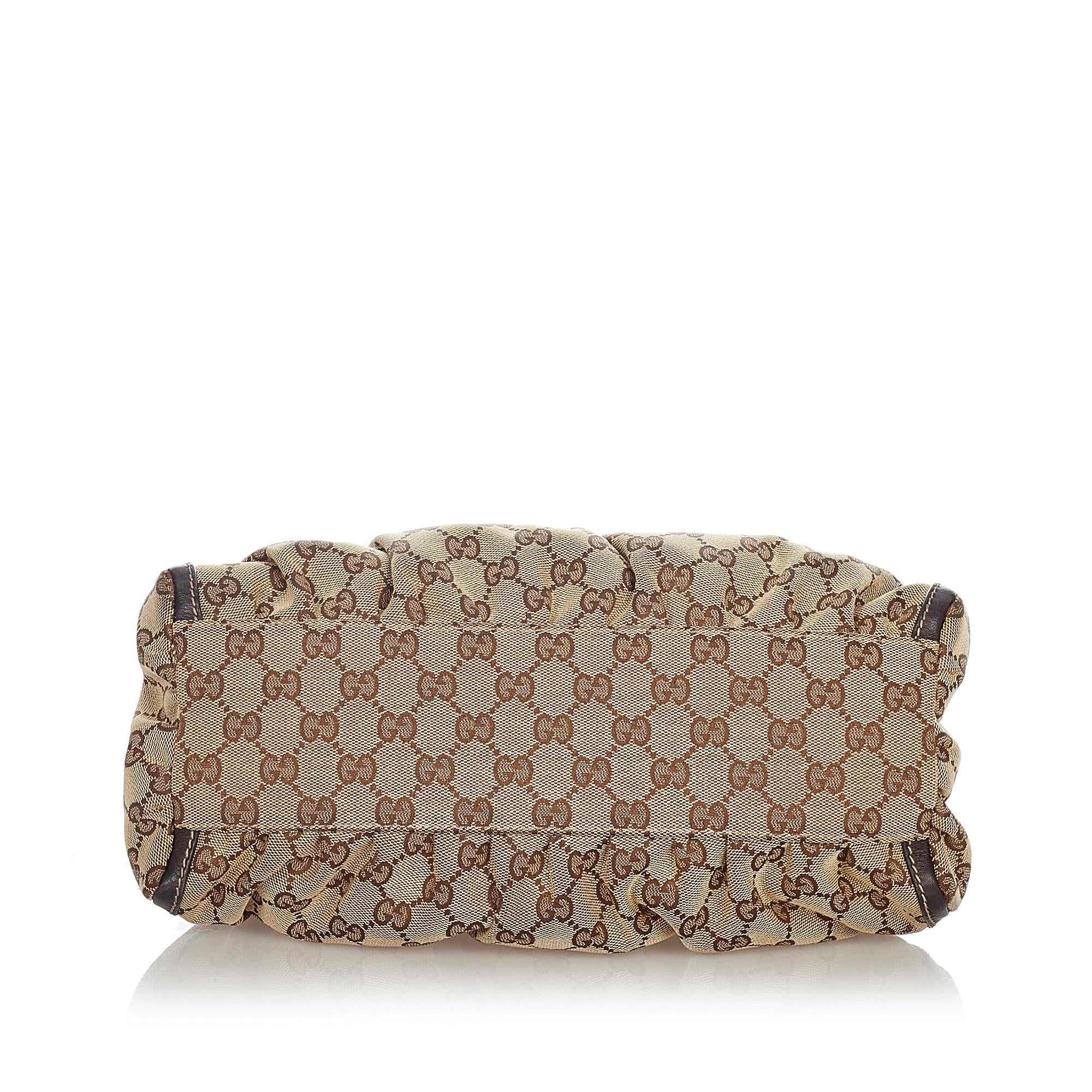 Gucci GG Canvas Abbey D-Ring Shoulder Bag (SHG-23632)