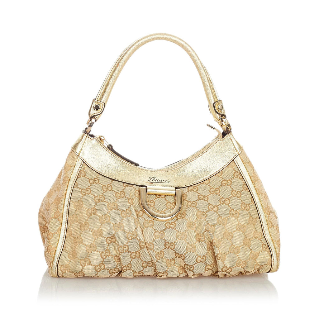 Gucci Gucci Canvas Abbey D-Ring Shoulder Bag (SHG-23962)