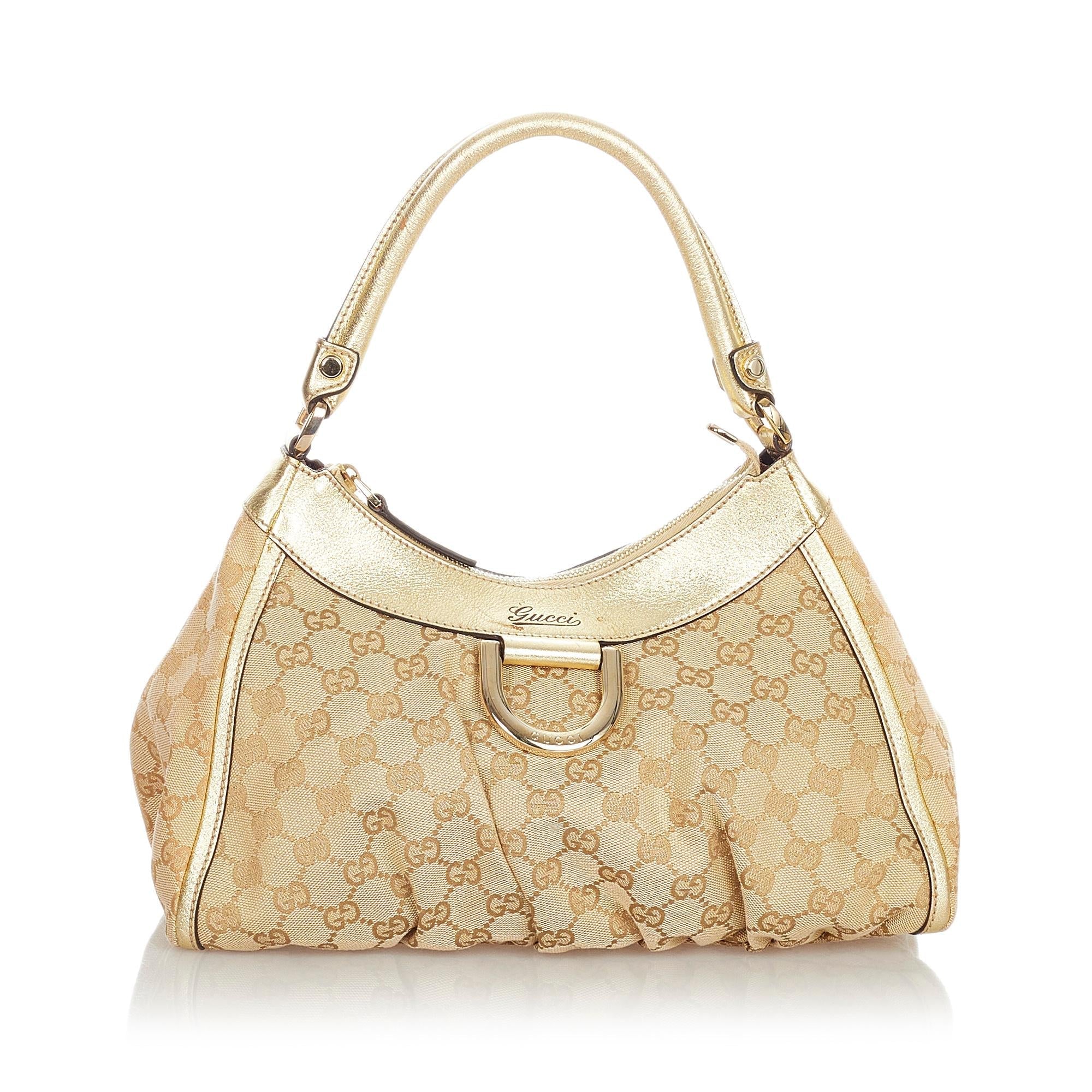Gucci Gucci Canvas Abbey D-Ring Shoulder Bag (SHG-23962)