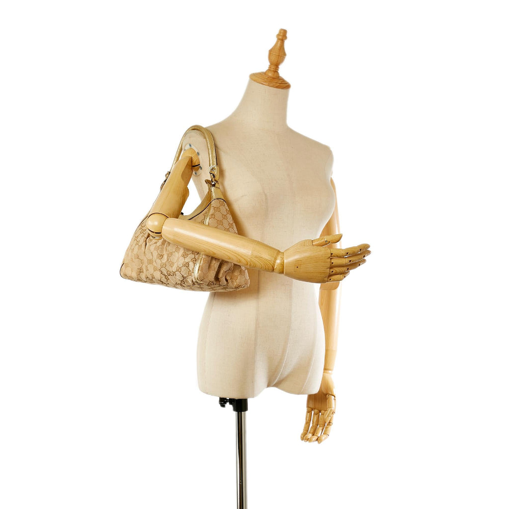 Gucci Gucci Canvas Abbey D-Ring Shoulder Bag (SHG-23962)