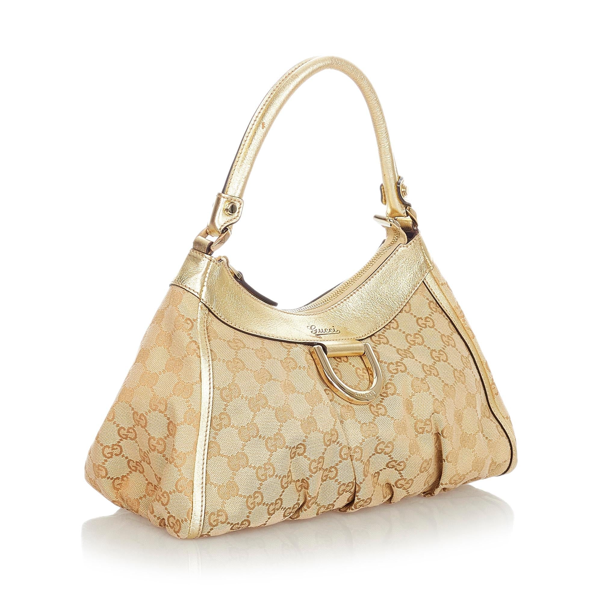 Gucci Gucci Canvas Abbey D-Ring Shoulder Bag (SHG-23962)