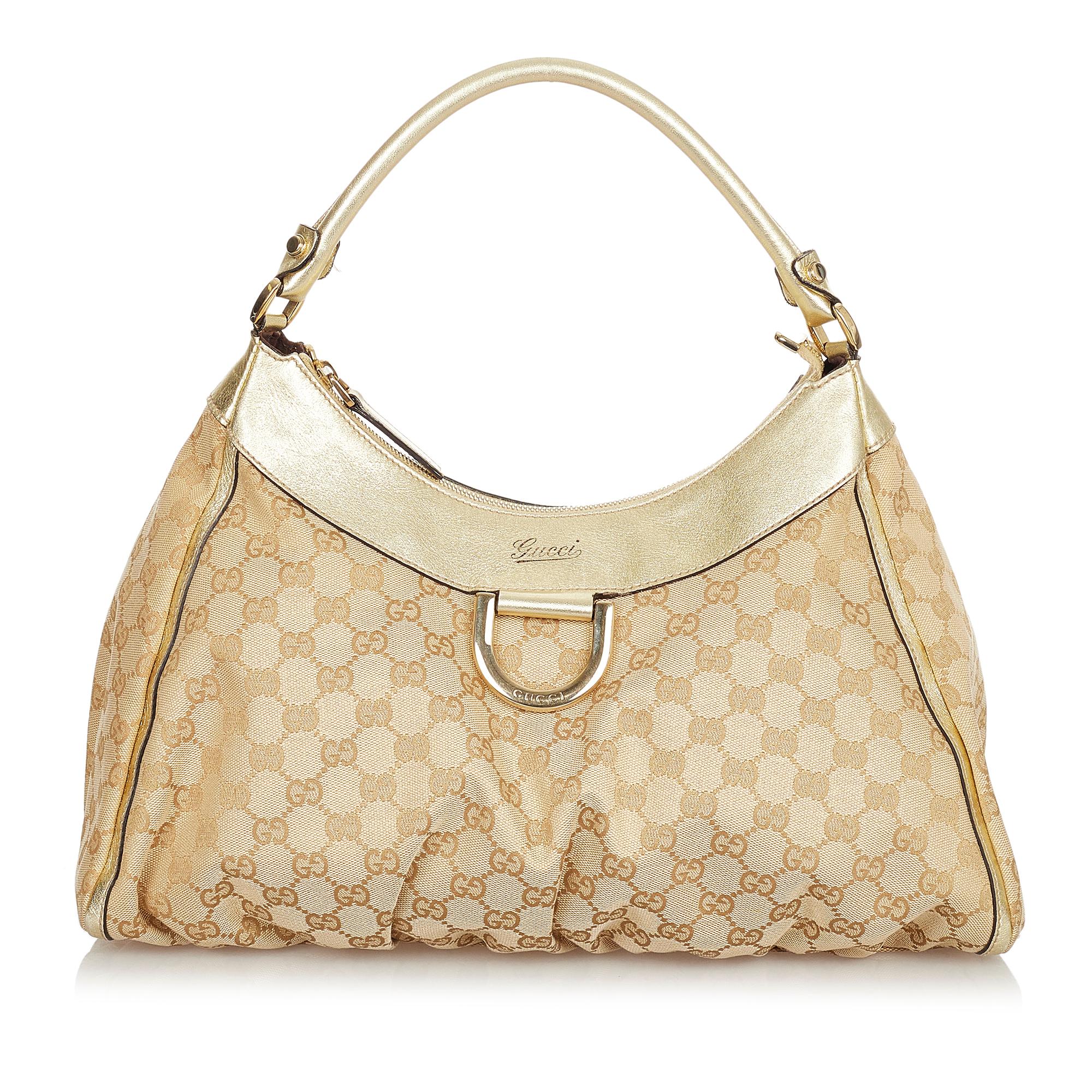 Gucci Gucci Canvas Abbey D-Ring Shoulder Bag (SHG-24365)