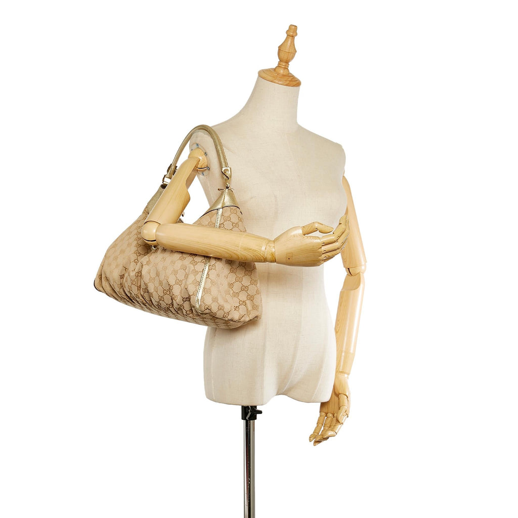 Gucci Gucci Canvas Abbey D-Ring Shoulder Bag (SHG-24365)