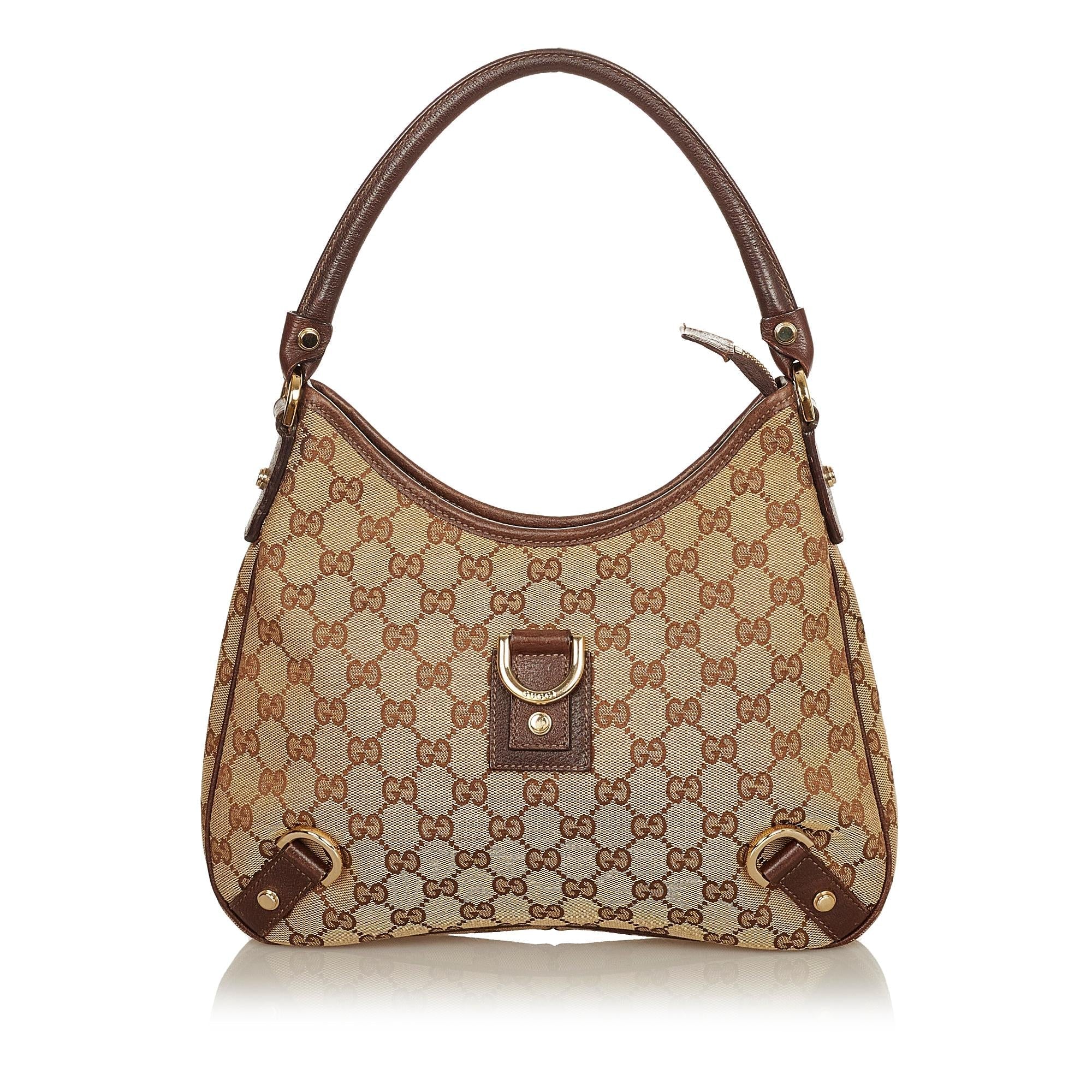 Gucci Gucci Canvas Abbey D-Ring Shoulder Bag (SHG-25020)
