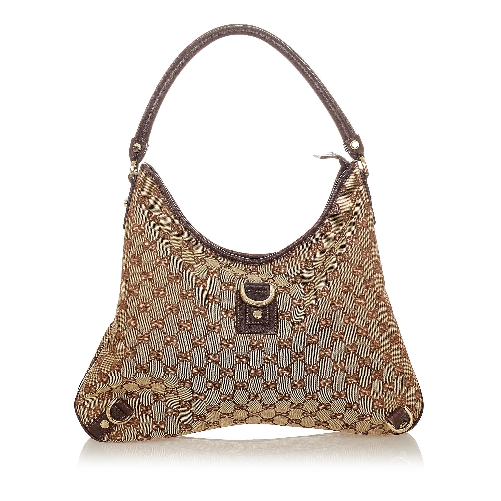 Gucci Gucci Canvas Abbey D-Ring Shoulder Bag (SHG-25132)