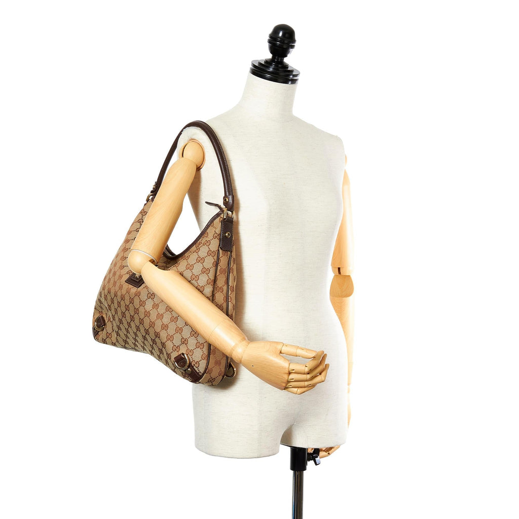 Gucci Gucci Canvas Abbey D-Ring Shoulder Bag (SHG-25132)