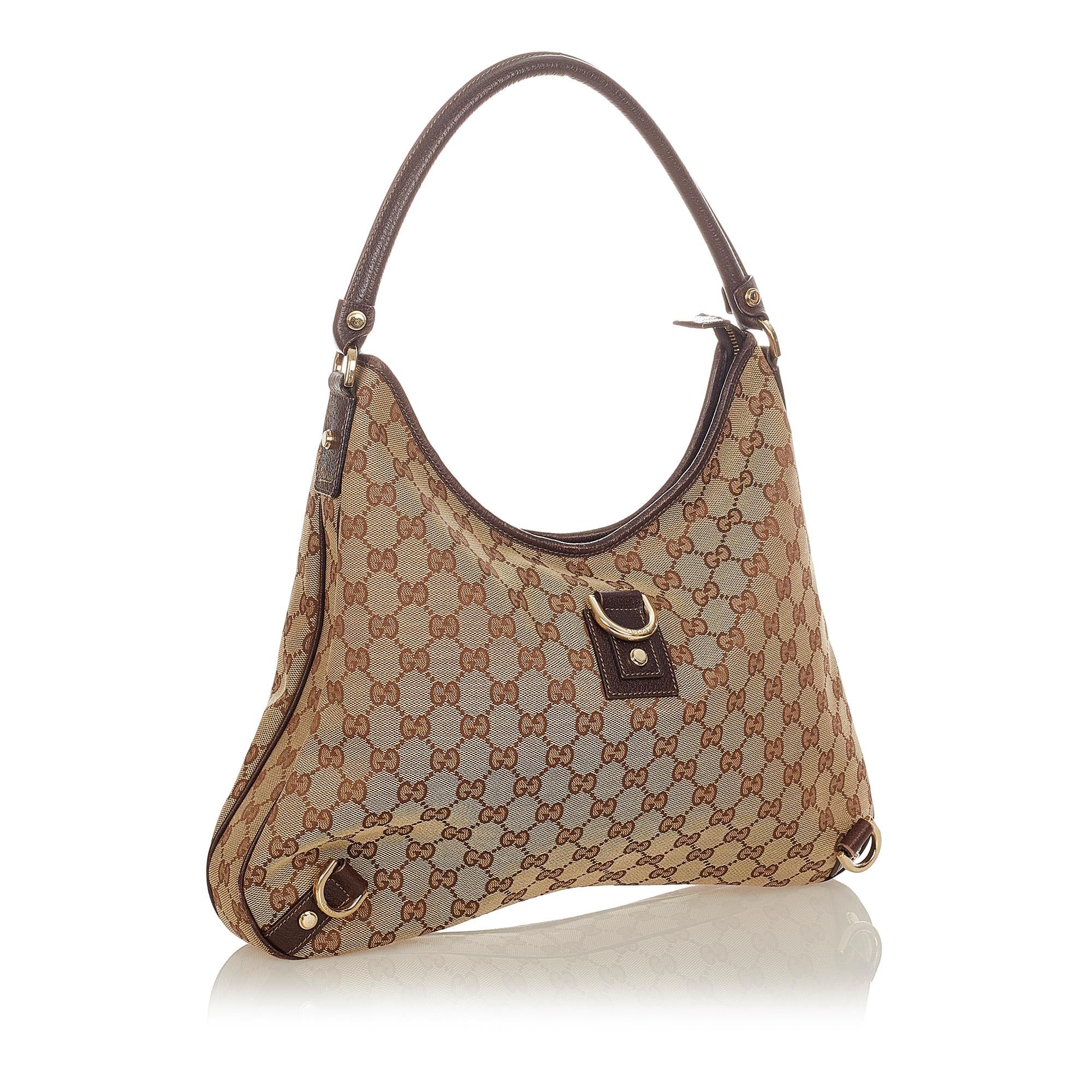 Gucci Gucci Canvas Abbey D-Ring Shoulder Bag (SHG-25132)